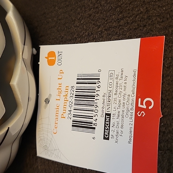 CERAMIC LIGHT UP PUMPKIN 🎃 - Picture 11 of 16